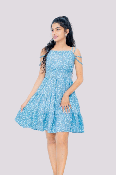 Floral Pattern Midi Dress